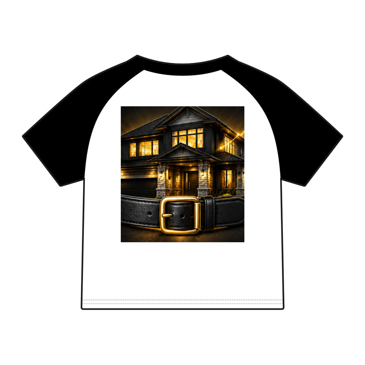The Black Belt House Wealth Women’s Micro Rib Raglan Tee
