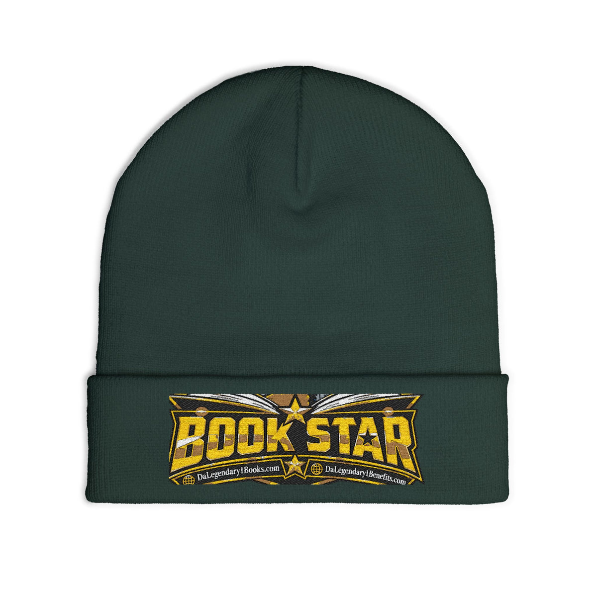 BookStar Embroidered Knit Beanie