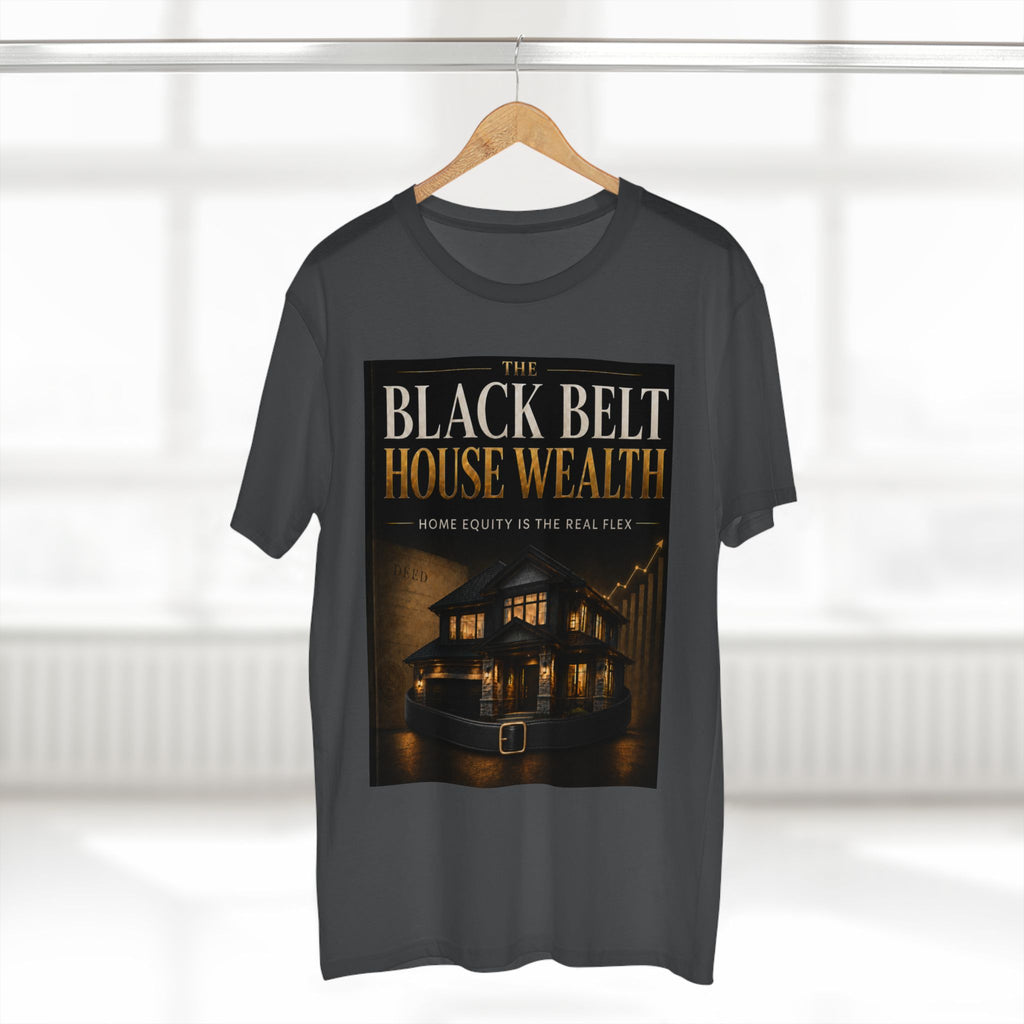 The Black Belt House Wealth Equity Gold Flex Tee