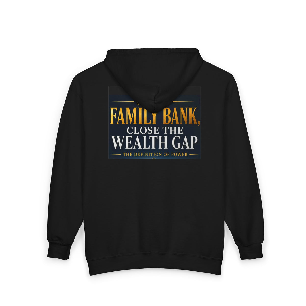 Open A Family Bank, Close the Wealth Gap Adult Full Zip Hoodie