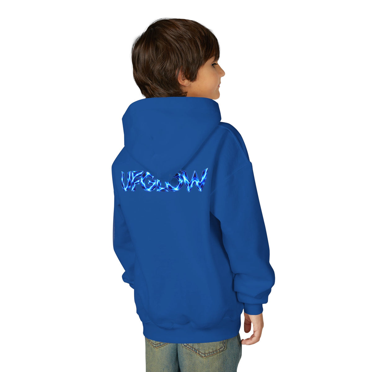 UFGlow Electric Blue Youth Hoodie