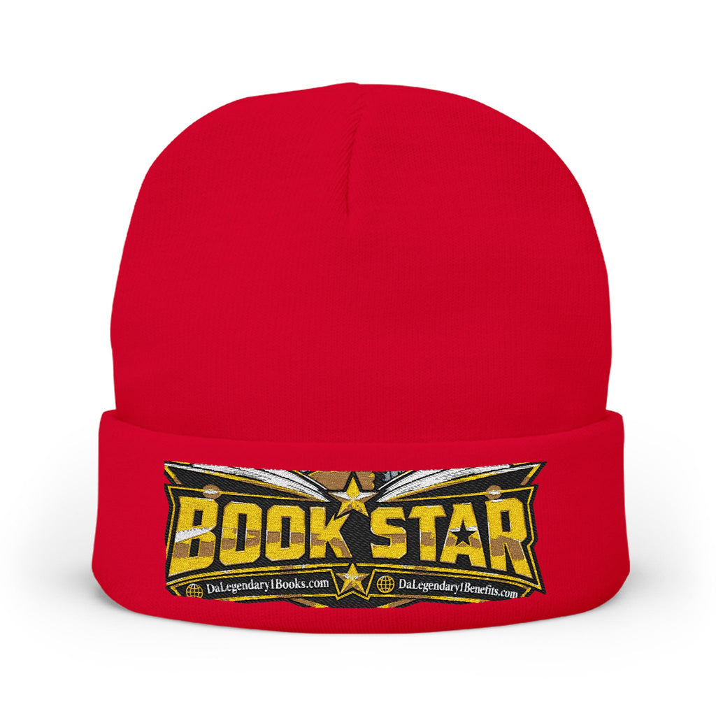 BookStar Embroidered Knit Beanie