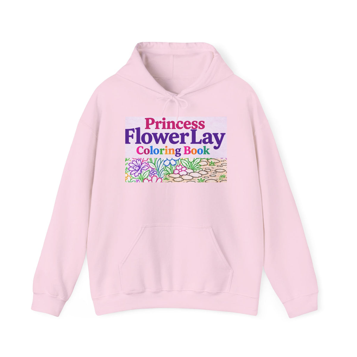 Princess FlowerLay Coloring Book Adult Hoodie