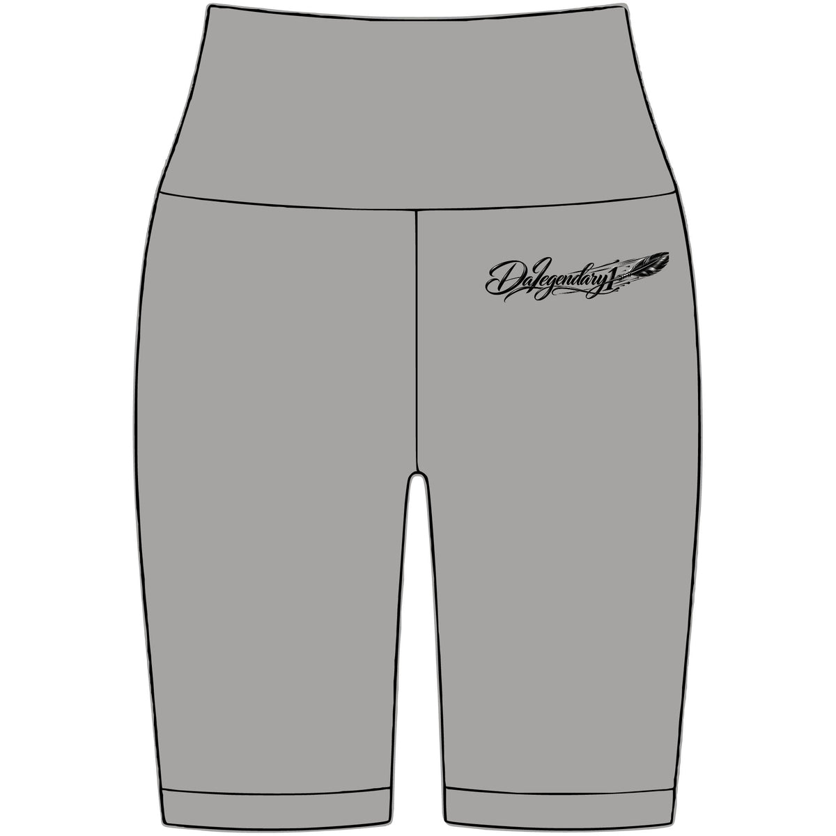 DaLegendary1 Black Ink Signature Biker Shorts