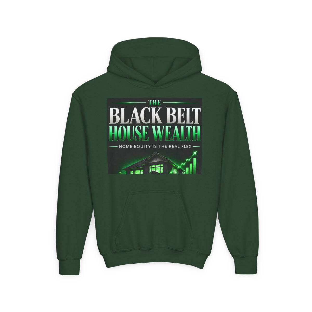 The Black Belt House Wealth: Home Equity Is the Real Flex Youth Hoodie