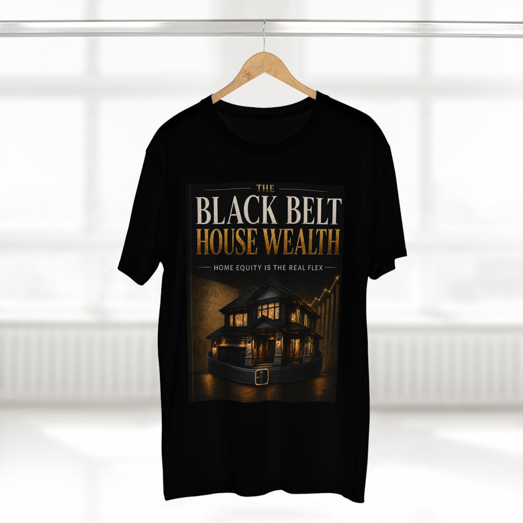 The Black Belt House Wealth Equity Gold Flex Tee