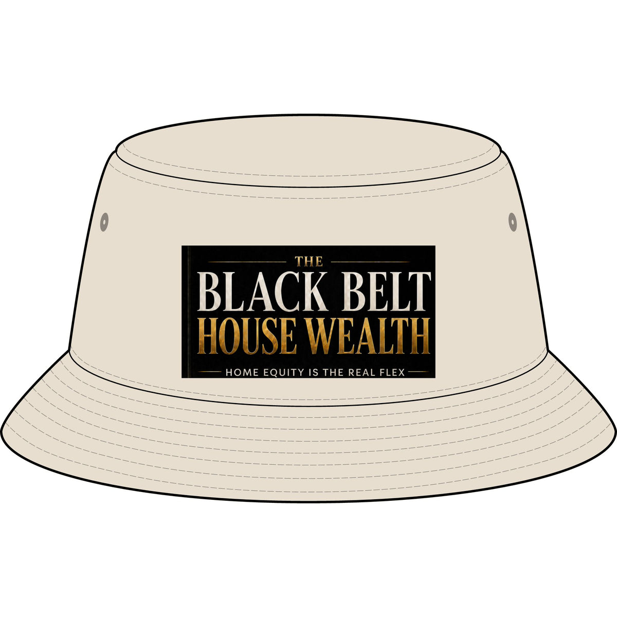 The Black Belt House Wealth Bucket Hat for Women