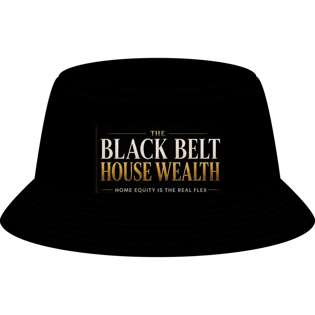 The Black Belt House Wealth Bucket Hat for Women