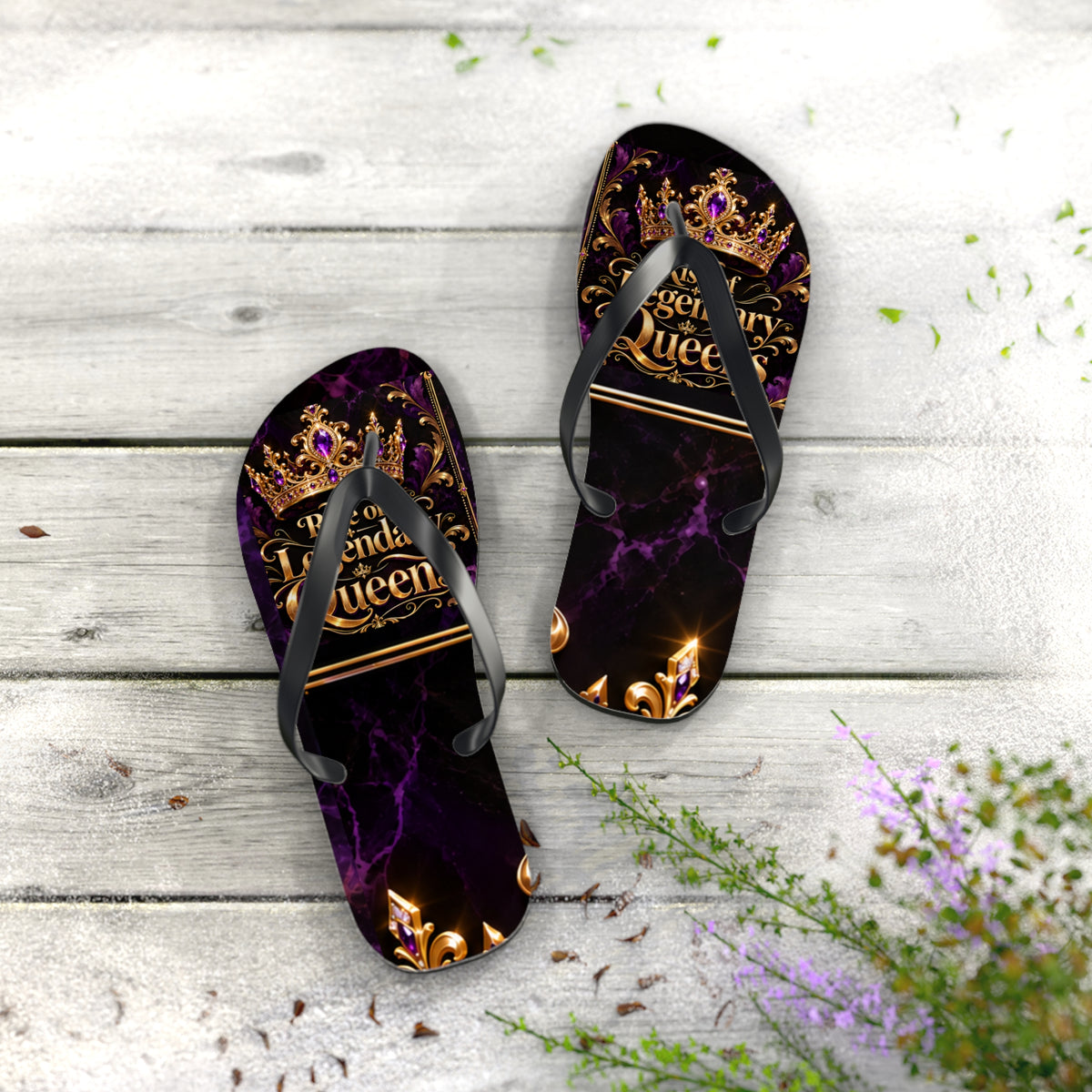 Rise of Legendary Queens Crown Flip Flops
