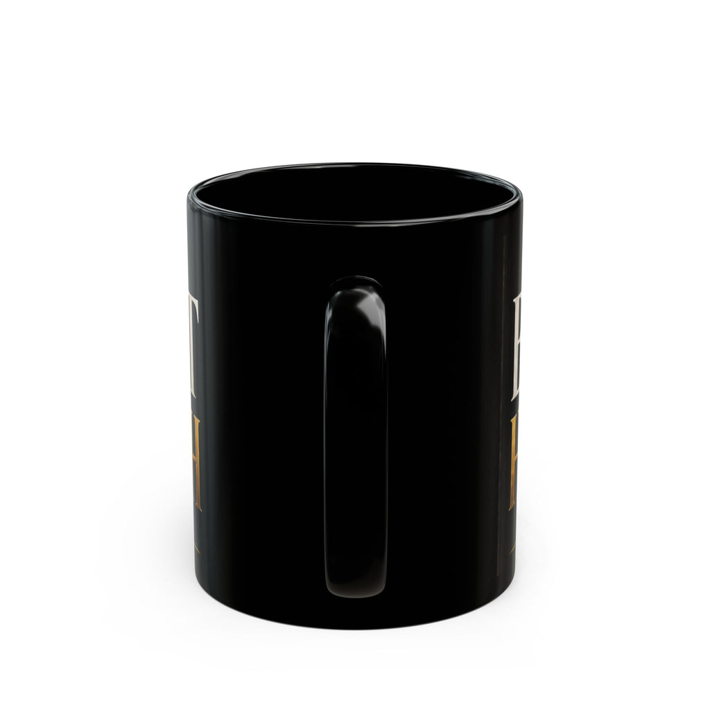 The Black Belt House Wealth Black Mug