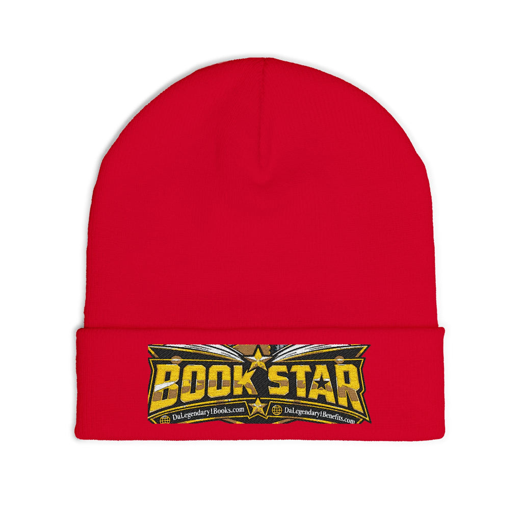 BookStar Embroidered Knit Beanie