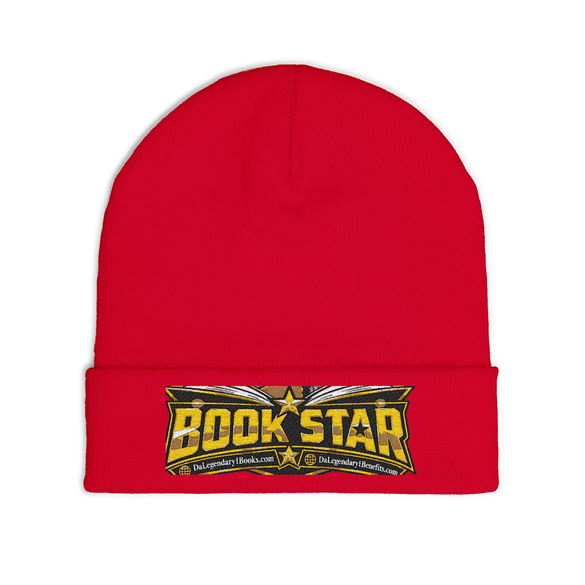BookStar Embroidered Knit Beanie