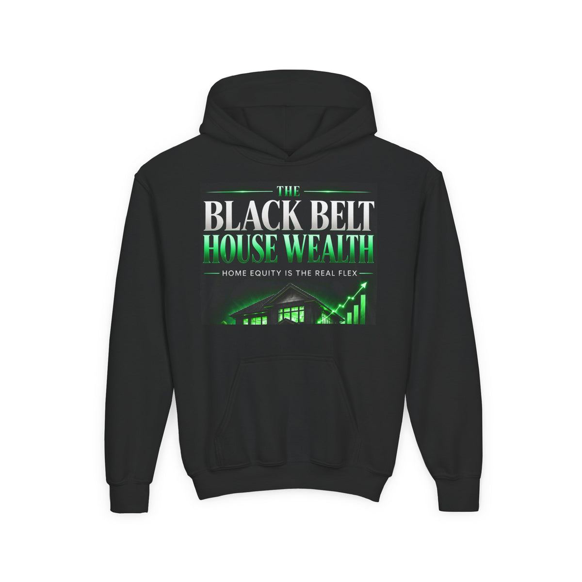 The Black Belt House Wealth: Home Equity Is the Real Flex Youth Hoodie